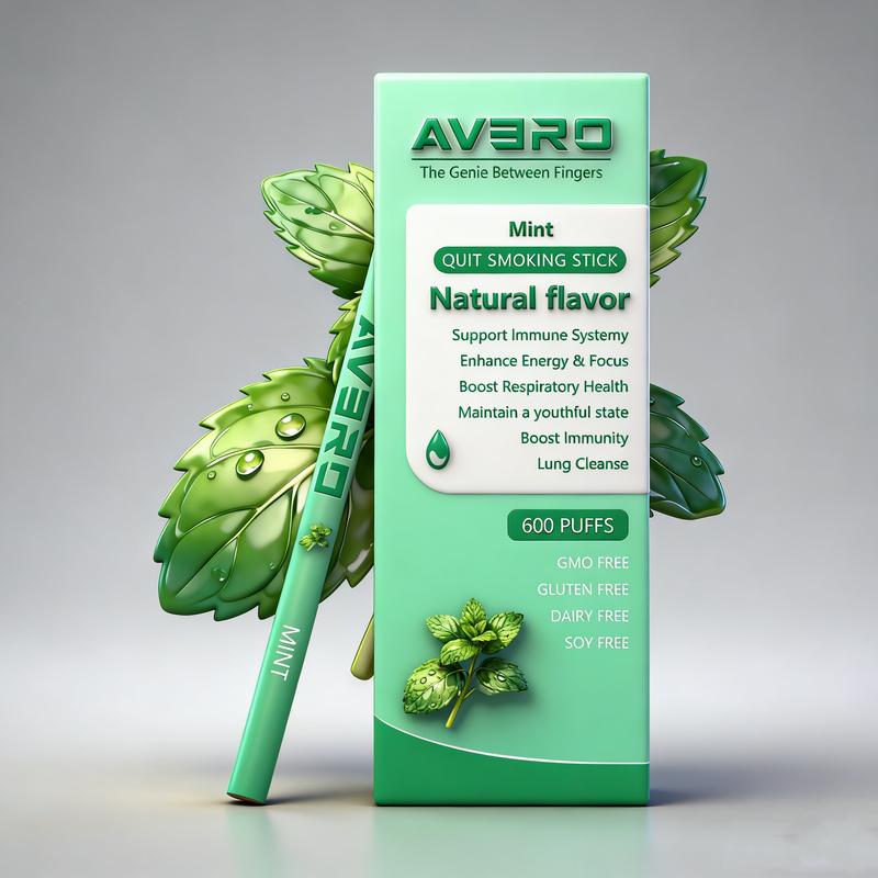 AVERO Herbal Aromatherapy Stick Thyme Mint Natural Essential Oil Diffusion Therapy Sleep Soothing Health Wellness