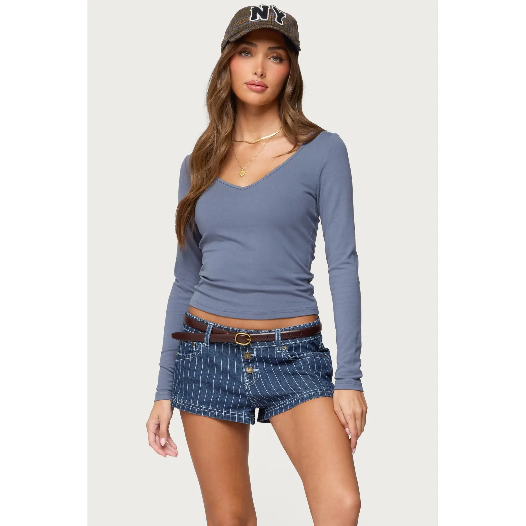 Moreen Ribbed Long Sleeve T Shirt