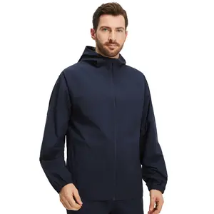MAELREG Mens Rain Jacket Waterproof with Hood Lightweight Soft Shell Windbreaker Rain Coat for Golf Cycling Hiking