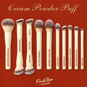 The Perfect Brush Set - Cream Powder Puff