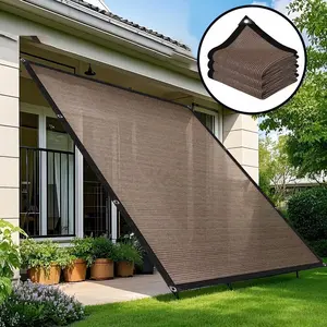 1pc Sunshade Cloth, 90% UV Protection Garden Shade Net, Eyelet Grid Awning Fabric, Ideal for Plant Covering/patio/shade/garden Arbor/tent/dog Kennel, Outdoor Shade Canopy