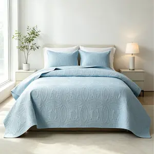 【Deals For You Days】 Baby-Safe Ultrasonic Bedding Sets, Queen Bedding Sets – Ultra-Soft, Breathable, No Loose Threads for Sensitive Skin