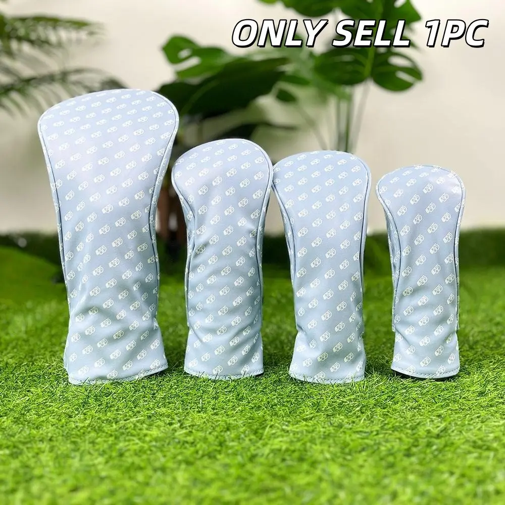 Golf Club Head Cover, Golf Accessories, Golf Supply, Golf Gift Accessory, Driver and Fairway Wood Protector, Blue Minimalist Design, Dust-Proof Durable Material, Ideal Gift for Golf Lovers