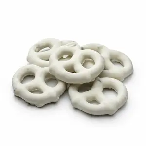 Crunchy Yogurt Pretzels Sweet Cream Coated Snack Salty Crunch Bite Treat