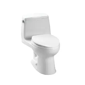 Toto MS854114SG-01 Ultramax Elongated One Piece Toilet, Cotton White