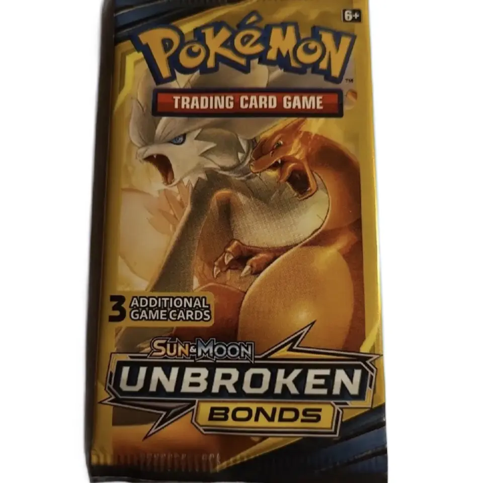 pokemon unbroken bonds 3 card pack Sun & Moon BOOSTER Toyz in the Box Give Your Collection a Boost 2017 Vintage SEALED Unbroken Bonds