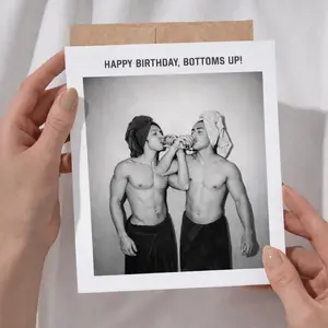 Heated Rivalry Birthday Card, Vintage Aesthetic A2 Greeting Card, Ilya and Shane Gift Card, Romance Hockey Card Love Note for Gay Hockey Show