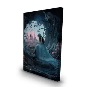 Pictorem C1RC24362A9E8U 24 x 36 in. Morose Cave - Pink Canvas Wall Art for Stylish Home Decor