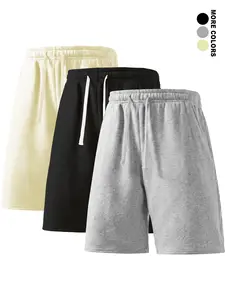 3Pac men's casual sweat shorts, elastic drawstring waist loungewear shorts, summer everyday wear | 1 pack / 2 packs / 3 packs