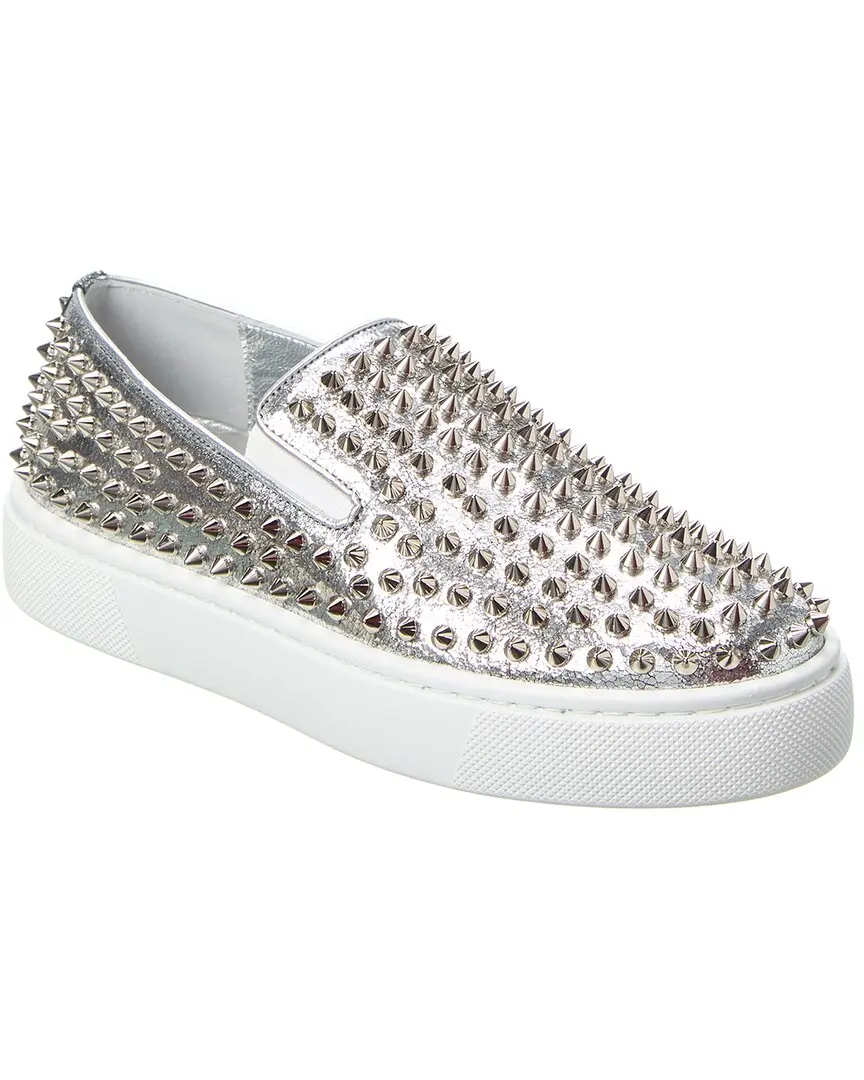 Christian Louboutin Leather Slip-On Sneaker