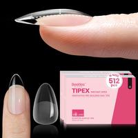 512 Pcs Half Matte Oval Short（NO GLUE&Lamp）