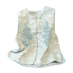 2025 New Chinese Style Women's Vest, Tangzhuang Fashionable & Sophisticated Sleeveless Top
