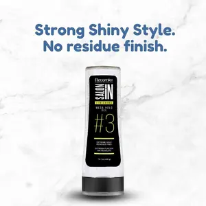 Finishing Mega Hold Hair Gel 14.1 oz | Extreme Hold + Long-Lasting Shine | Professional Styling Gel for All Hair Types