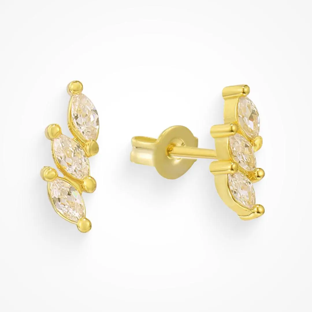 EVRY JEWELS Gold or Silver Plated Women's Hypoallergenic Mesmerized Earrings