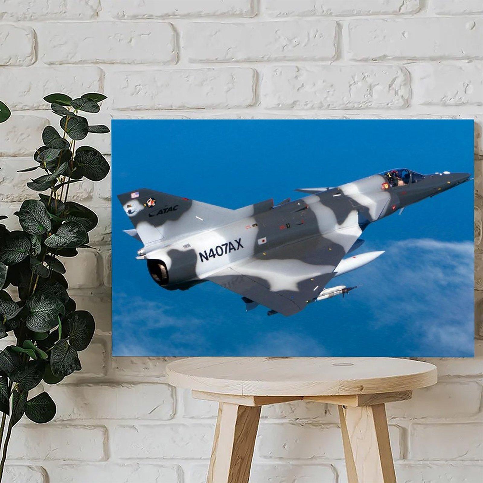 Military Fighter Poster Israeli KFIR-C2 Fighter Jet Poster Decorative Painting Canvas Wall Art Picture Print Modern Family Bedroom Decor