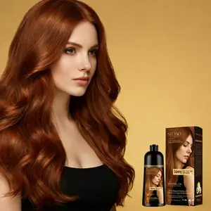 Natural botanical extracts blended with ginseng and other plant essences. Strengthens hair strands while coloring, Washing away to reveal rich, captivating allure.