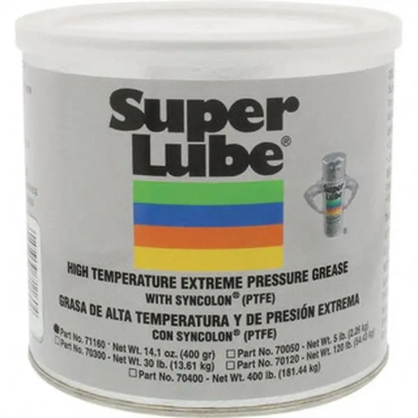 Synco Chemical Synthetic Extreme Pressure Grease - 400g Canister, Translucent White, Food Grade, 475°F Max High Temperature, NLGI 2, 71160