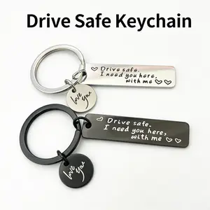 Drive Safe Keychain, I Need You Here With Me, Couples Keychain Gift Thoughtful & Meaningful Gift for Boyfriend Girlfriend, Husband Wife, Meaningful Safety Gift for Family Loved One handmade  gifts  bf november  birthstone  tennis  necklace  swan  gold mez