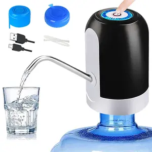 Water Dispenser for 5 Gallon Bottle, Portable USB Charging One-Touch Electric Water Pump, Drinking Water Jug Pump for Home, Kitchen, Office, Camping