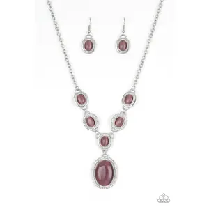 Paparazzi Accessories ✽ Metro Medallion - Purple Necklace✽Flat Rate Ship $4.50✽