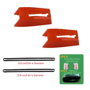 2 pieces Record Player Needles Replacement，Turntable Replacement Needle ， Tip for Vinyl LP 78, 33/45RPM, Record Player，2 Pieces Turntable Belt turntable belts, record player belt,turntable belt replacement