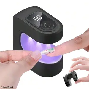 1pc Mini Rechargeable LED Nail Lamp For Gel Nails, Quick Dry Nail LEDs Machine Gel Polish Nail Dryer Lamp Manicure Tool Rechargeable Salon Equipment
