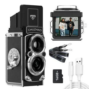 Retro Mini Camera with 16GB Card, 12MP Autofocus, 1080P FHD Small Video Recording Camera, Suitable for Beginners/Teens/Adults/Kids