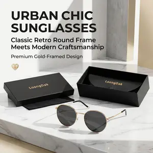 Trendy unisex round metal frame glasses with sleek cool appearance, timeless classic design fits all face shapes. Perfect choice for daily street style, driving, fishing, hiking, golf and all kinds of outdoor leisure activities.