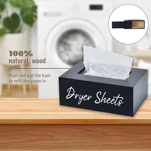 Wooden Paper Towel Holder, Laundry Dryer Paper Keeper, Decorative Storage Box, Multifunctional Organizer, Tissue Dispenser, Christmas Gift, Thanksgiving Gift