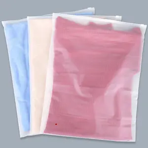 30 Reusable Thickened Frosted Semi-Transparent Storage Bags with Handles, Perfect for Towels, Clothes, Travel Accessories, Gift Bags, Space Saver Bags