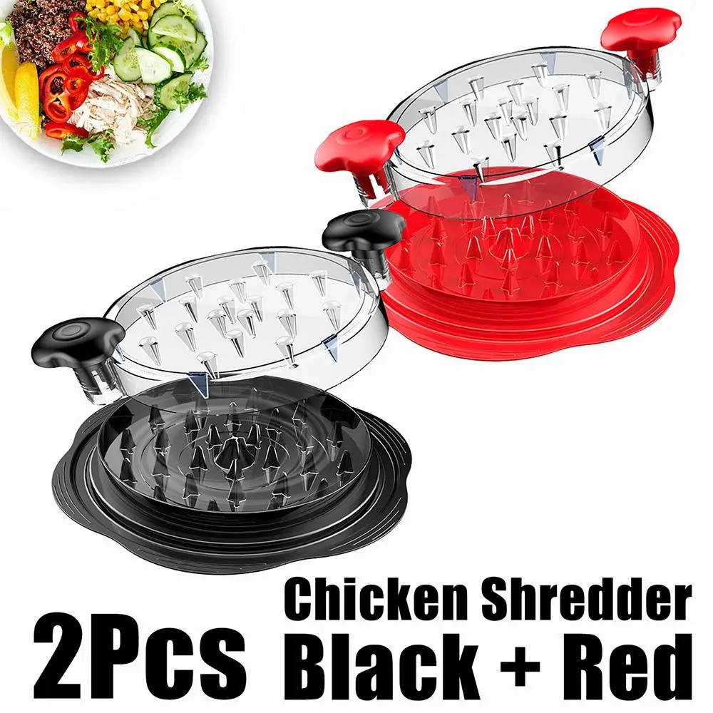 Rotate Spin Max Storage Chicken Breast Shredding Machine, Observable Transparent Meat Shredder Unit, Wear Resistant Long Lasting Anti-Slip Rubber Strips, Smooth Contoured Comfort Ergonomic Grip, Harmless BPA-Free for Beef Chicken Pork Shreds