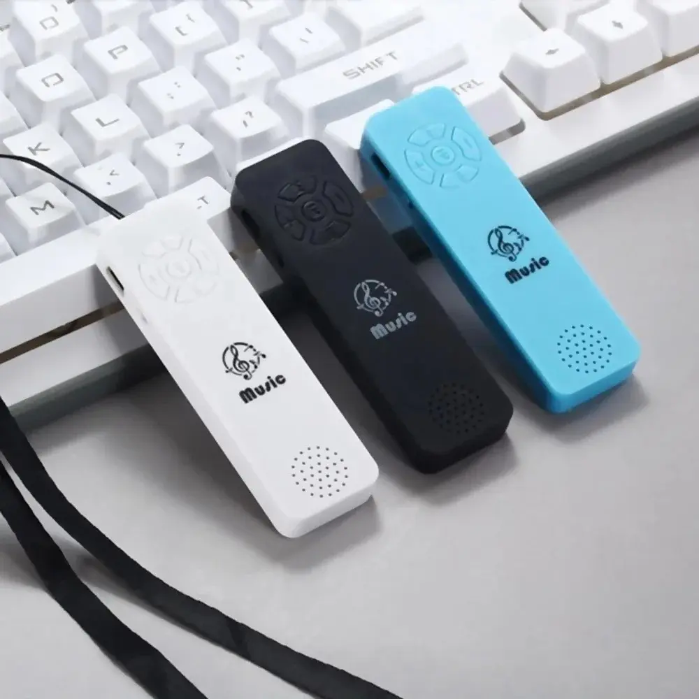 Fashion Mp3 Music Player New Portable USB Rechargeable Sports Walkman TF Support with Bare Machine Speaker for Student Kids Gift