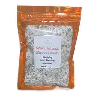 Break Love Spell Spiritual Bath - For Unbinding, Spell Breaking Freedom Protection Herbal Bath Salts Body Care