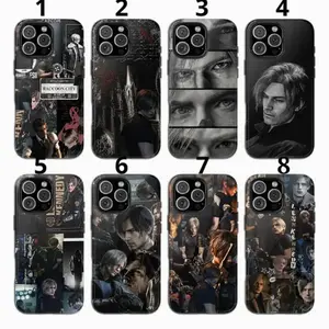 Resident Evil Phone Case Leon Kennedy Cover for iPhone 11-17, Pro/Max