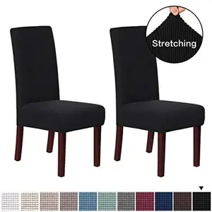 Jacquard Dining Chair Slipcovers Set Of 2