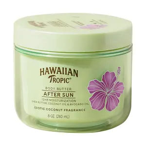 Hawaiian Tropic Body Butter with Coconut Oil 8oz - Tan Extender Lotion for Summer Vacation Essentials