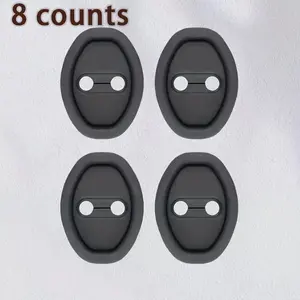 Universal Car Door Lock Protector Pad, 8 Counts Soundproof & Shock Absorbing Cover, Thickened Anti-collision Sticker, Practical for Most Car Models, Sticker for Cars, Car Accessories