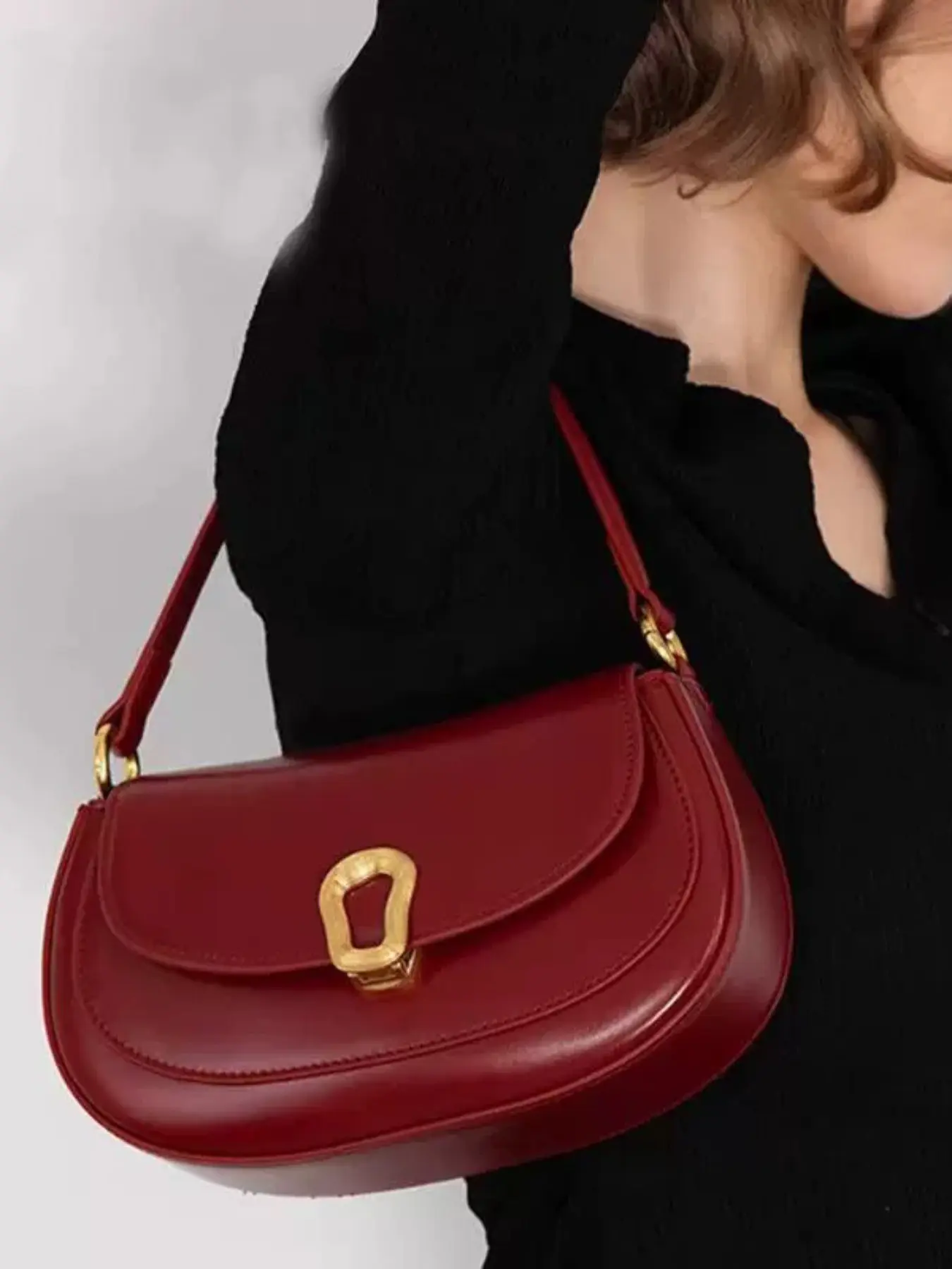 Trendy Handbag 2026, Unique Fashion Saddle Bag for Brides, Versatile Lady Bag, High-End Shoulder Crossbody Bag, Chic Crossbody Bag, Cross Body Purse, Perfect Wedding Accessory