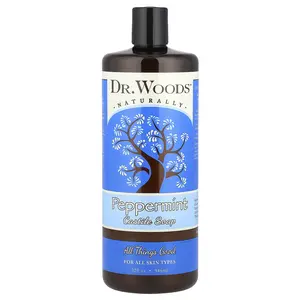 Dr. Woods Peppermint Castile Soap, 32 fl oz (946 ml)
