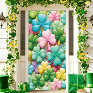 Elastic Room Door Decoration Set, Simple Installation, Christmas Door Cover, Holiday Party Decor, Indoor Outdoor Use, 82.7x35.4 Inches, Faux Floral Garland