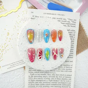 .DP.6857.Dopamine Colorful Three-Dimensional Carved Wearable Nails