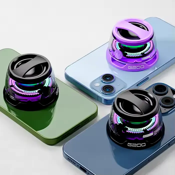 Magnetic Portable Wireless G200 Speaker , Premium Sound Quality , Mini LED Shower Speaker , TWS Stereo Sync , Perfect for Outdoor Cycling & Gaming , travel, camping, picnic , Ideal Gift for Students