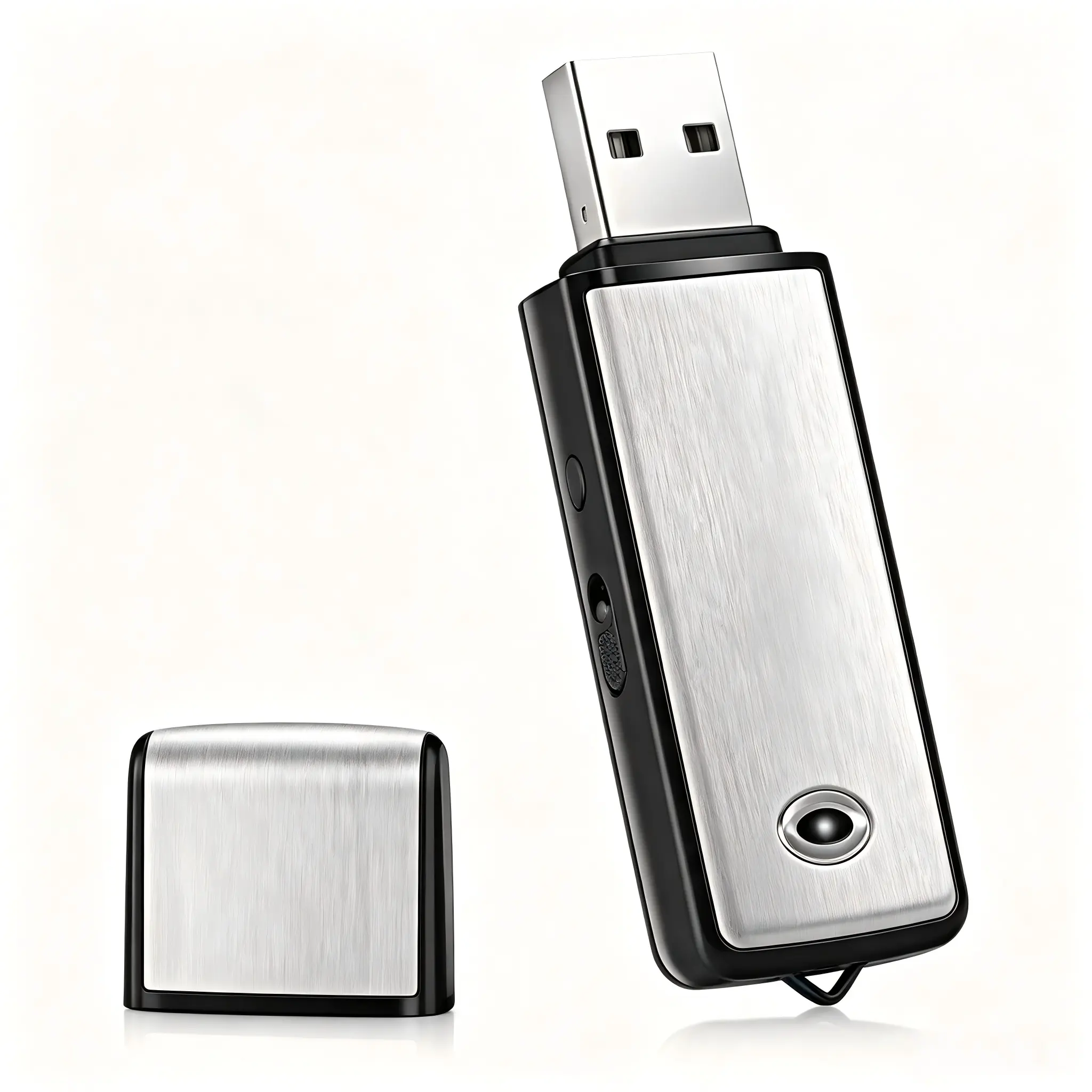 8GB Digital Voice Recorder USB Flash Drive, Mini Audio Recorder with 128 kbps Recording, USB 2.0 Flash Drive Compatible with Windows PC, Portable Voice Recording Device for Meetings, Classes & Interviews