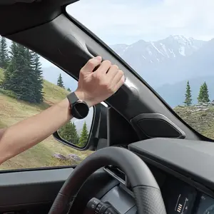 A Pillar Grab Handle Interior Trim Assist Handle Driver Side Car Compatible with 2024 2025 Toyota Tacoma Replacement car Accessory Black