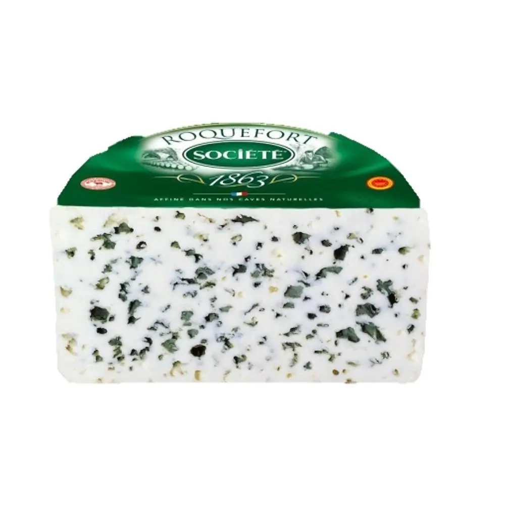 Societe Roquefort Artisan Blue Cheese - 1 lb Each, 2-Pack - Rich, Savory, No Artificial Additives