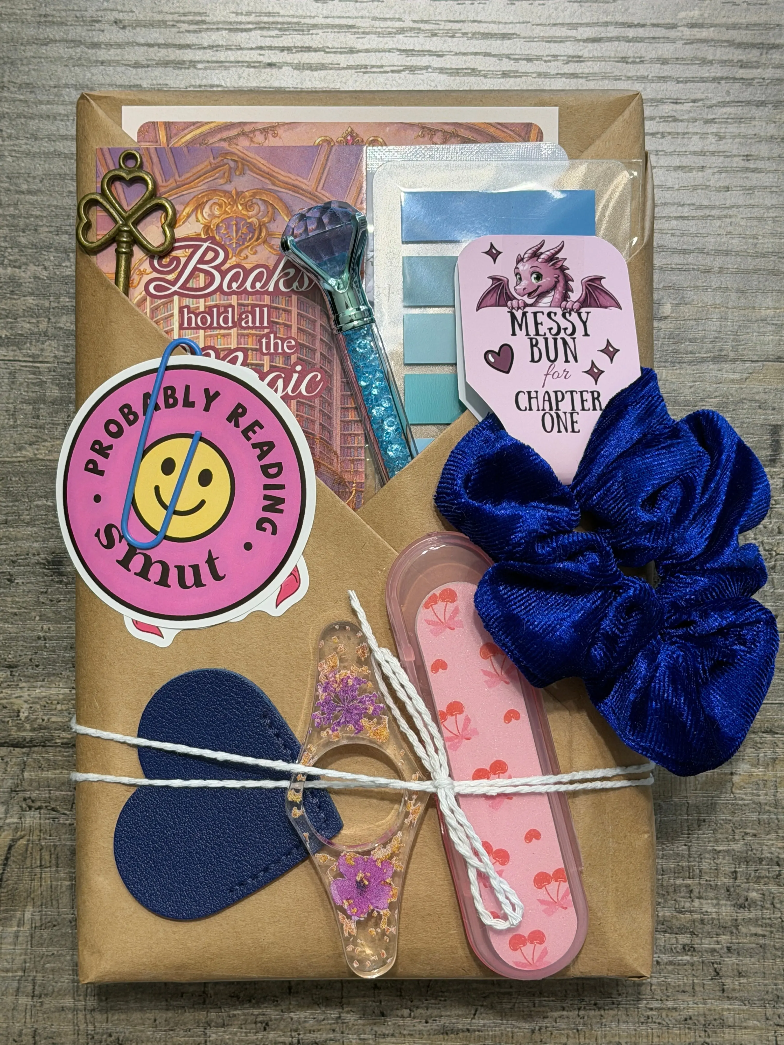 Blind Date With a Book | Surprise Wrapped Book Gift Set with Scrunchie, Stickers & More - Classic & Ultimate Versions.!