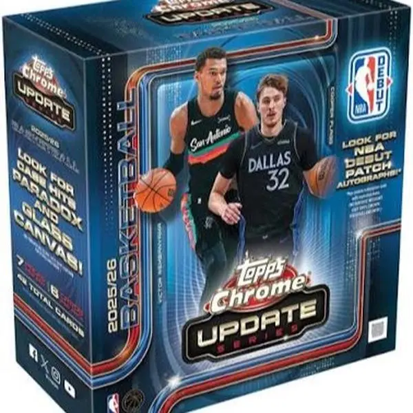 2025-2026 Updated Topps Chrome Basketball Mega Box
