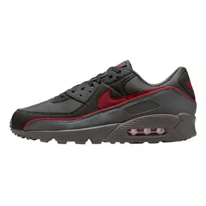 Nike Air Max 90 Premium Iron Grey University Red HV4517-001 Men's Fashion Sneaker New