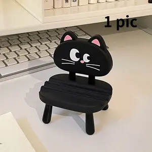 Creative Mini Chair Phone & Tablet Stand — Cute, Hands-Free Desktop Holder for Dorm Rooms (The Ultimate Binge-Watching Gadget)