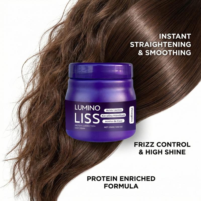 XIMONTH Protein Hair Straightening Cream - Professional Silk & Gloss Smoothing Treatment for Frizzy, Damaged Hair - At-Home Keratin Alternative for Sleek, Shiny & Frizz-Free Finish - 5.07 fl.oz